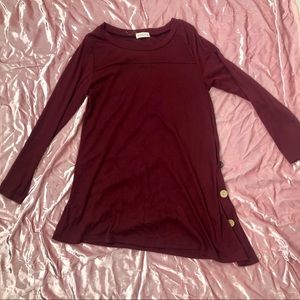 iGenjun Tunic with Button Accents